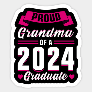 Proud Grandma of a 2024 Graduate Sticker